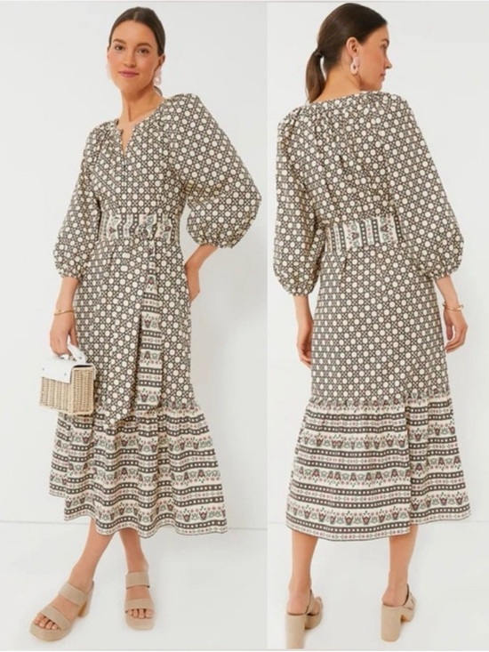 Tuckernuck Dresses & Skirts - TUCKERNUCK Birch Cane Border Lyles Dress NWOT